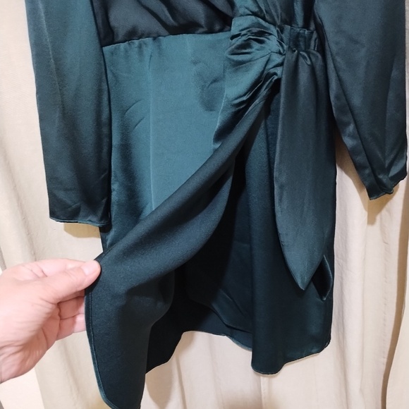 DKNY Side Knot Faux Wrap Dress Size 14 - Picture 6 of 8